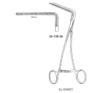 De-Bakey Vascular Clamp, 90digree Angle